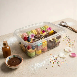 Clear_Plastic_Food_Container_with_Hinged_Lid_6 - Bakeyy.com