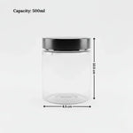 Clear_Plastic_Storage_Jars_with_Airtight_Screw_Lid_18 - Bakeyy.com