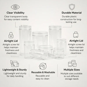 Clear_Plastic_Storage_Jars_with_Airtight_Screw_Lid_26 - Bakeyy.com