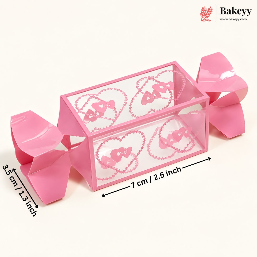Sweetheart Candy Twist Gift Boxes | PVC Chocolate Box | Gift Box | Goodie Box | Kareena F - 190 | Pack Of 10