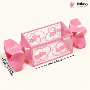 Sweetheart Candy Twist Gift Boxes | PVC Chocolate Box | Gift Box | Goodie Box | Kareena F - 190 | Pack Of 10