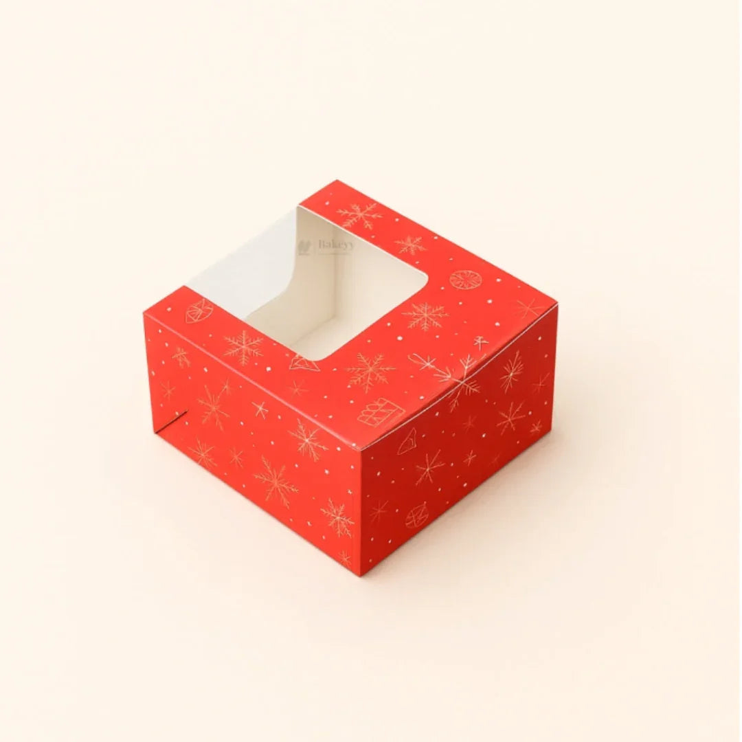 Christmas Print Brownie Box | 1 Brownie Box | Pack of 10 - Bakeyy.com - India - Christmas Print Brownie Box | 1 Brownie Box | Pack of 10 - Default Title 80.00