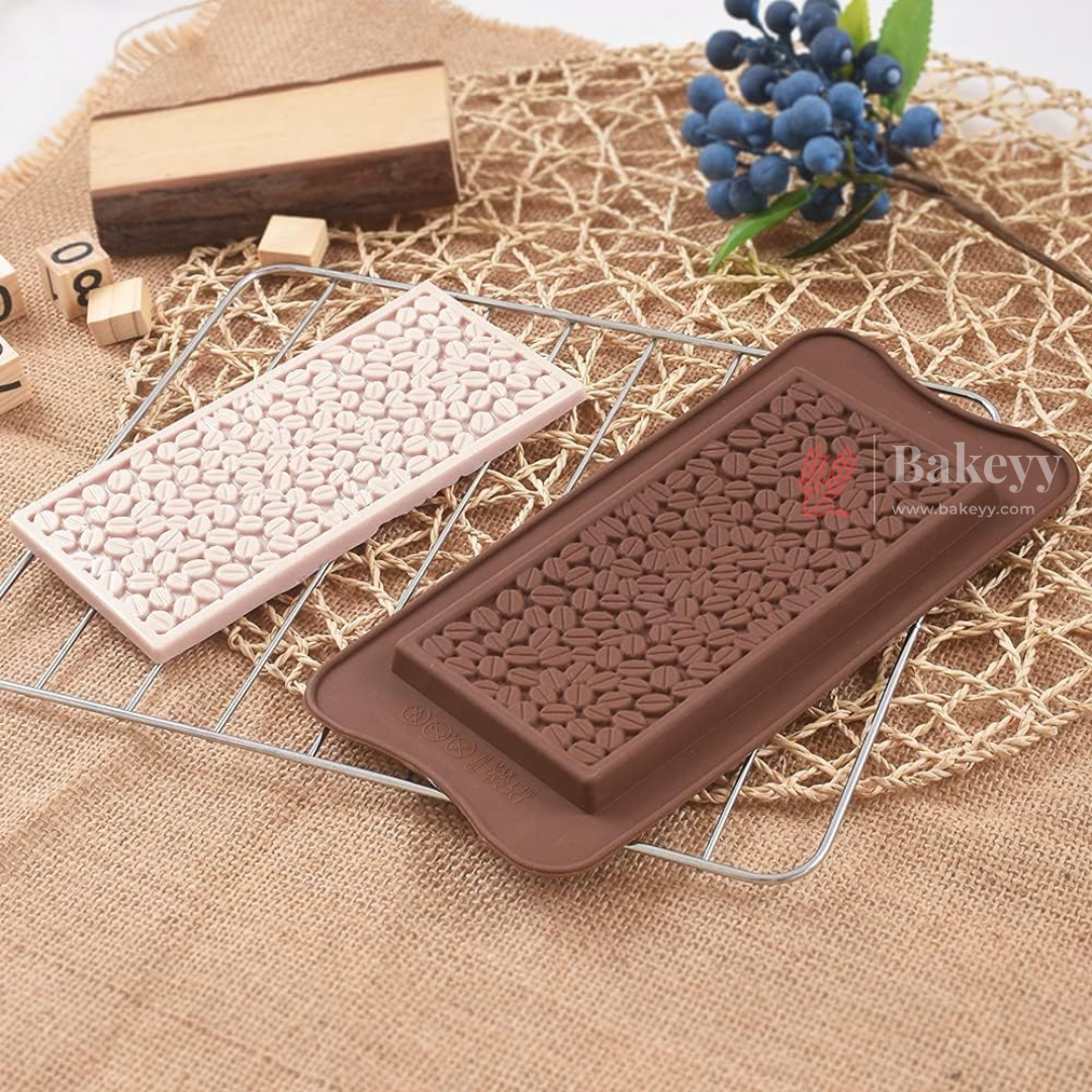 Coffee Bean Design Silicone Bar Chocolate Mould