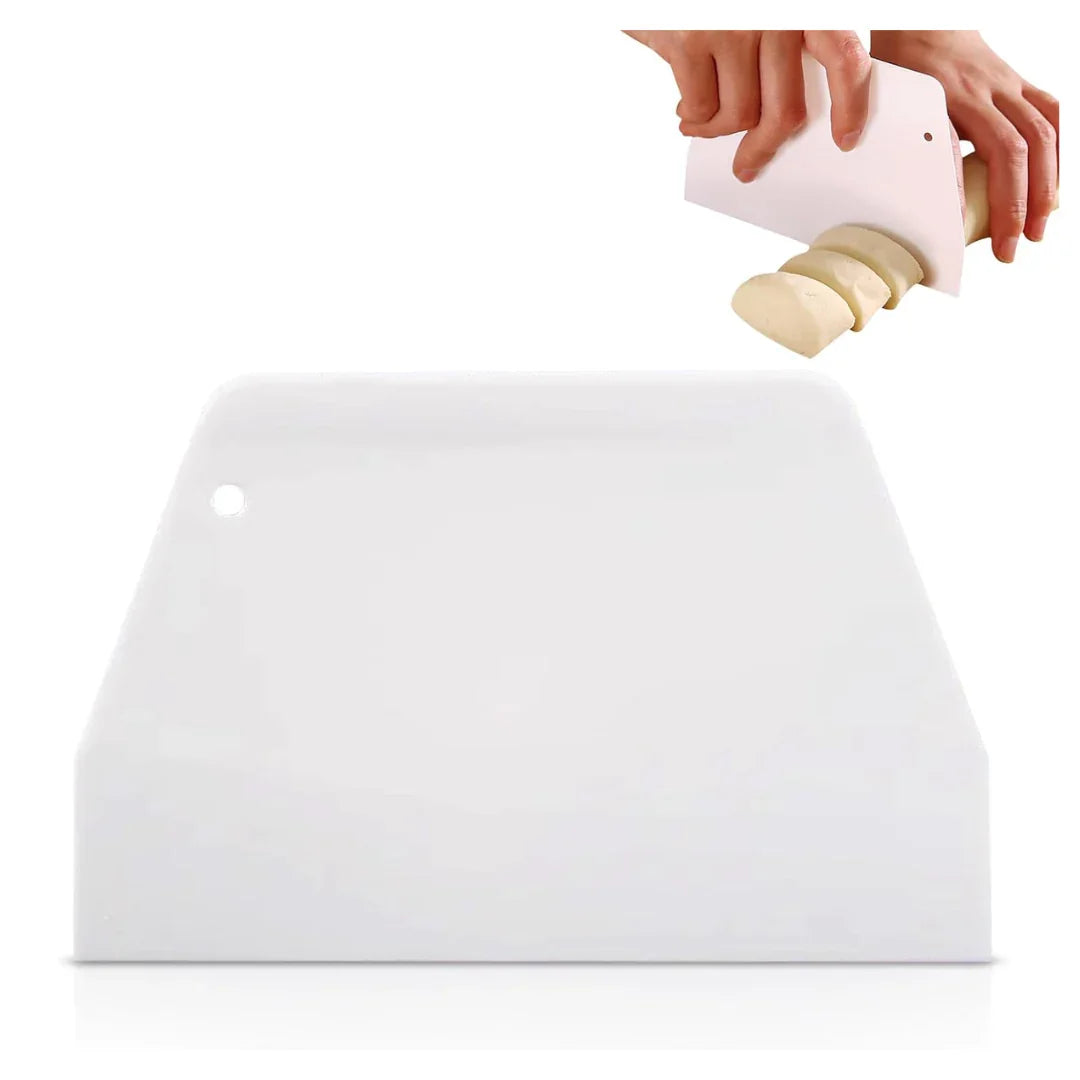 Multipurpose Plastic Dough Scraper for Baking & Kitchen Use | 1 Piece