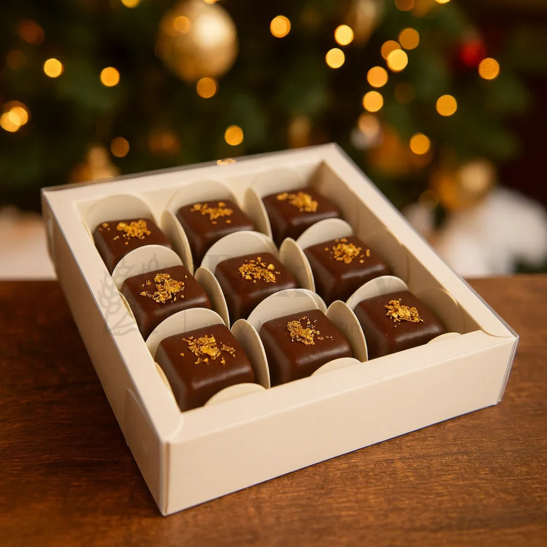 9 Cavity Chocolate Box | White Colour Cavity Box | Pack of 50 - Bakeyy.com - India - 9 Cavity Chocolate Box | White Colour Cavity Box | Pack of 50 - Default Title