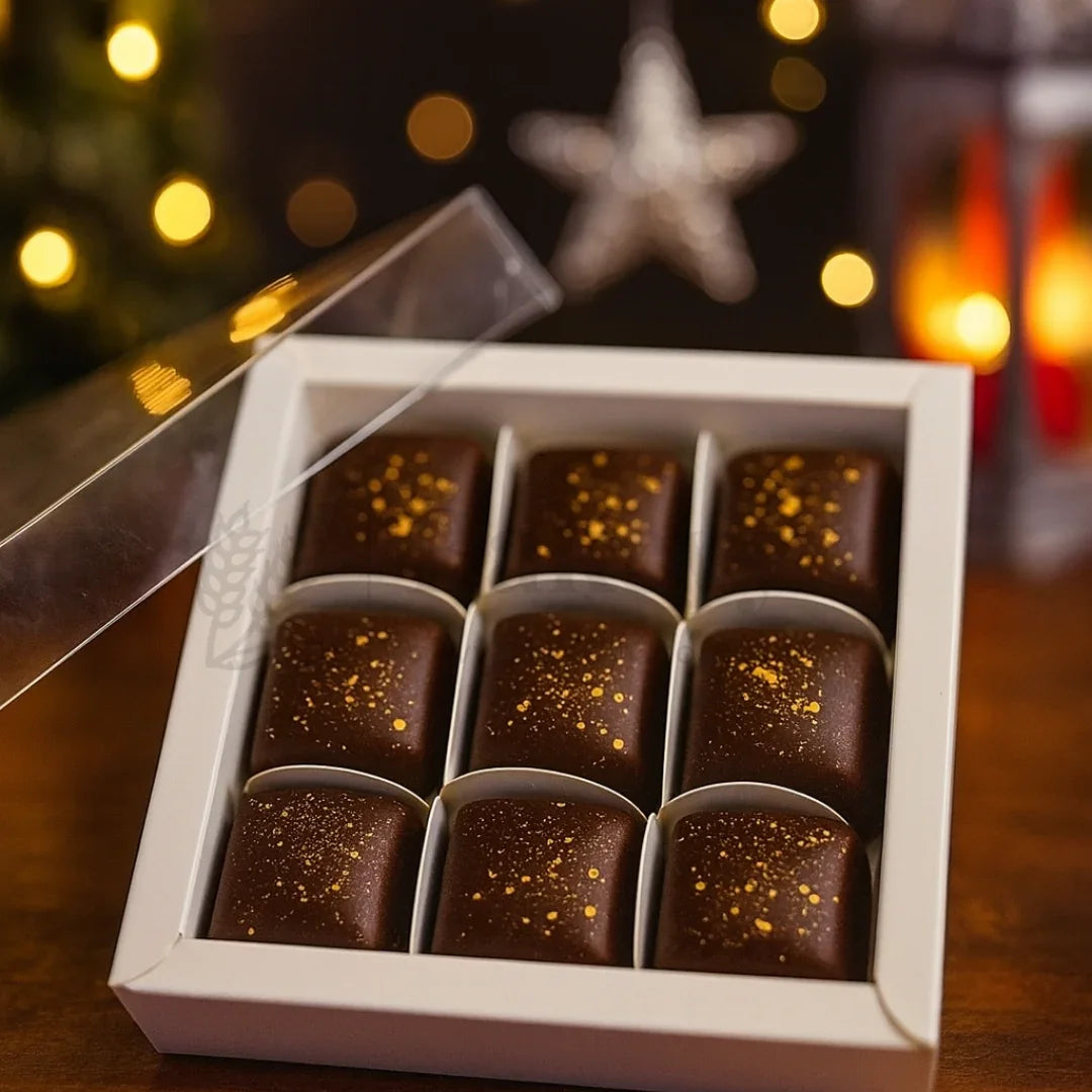 9 Cavity Chocolate Box | White Colour Cavity Box | Pack of 50 - Bakeyy.com - India - 9 Cavity Chocolate Box | White Colour Cavity Box | Pack of 50 - Default Title