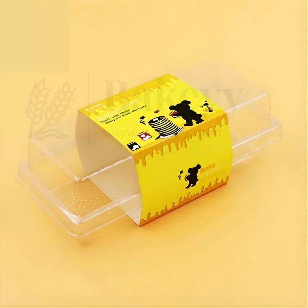 Disposable Rectangle PET box with Lid | Pack of 50| Suitable for Brownie, Desserts