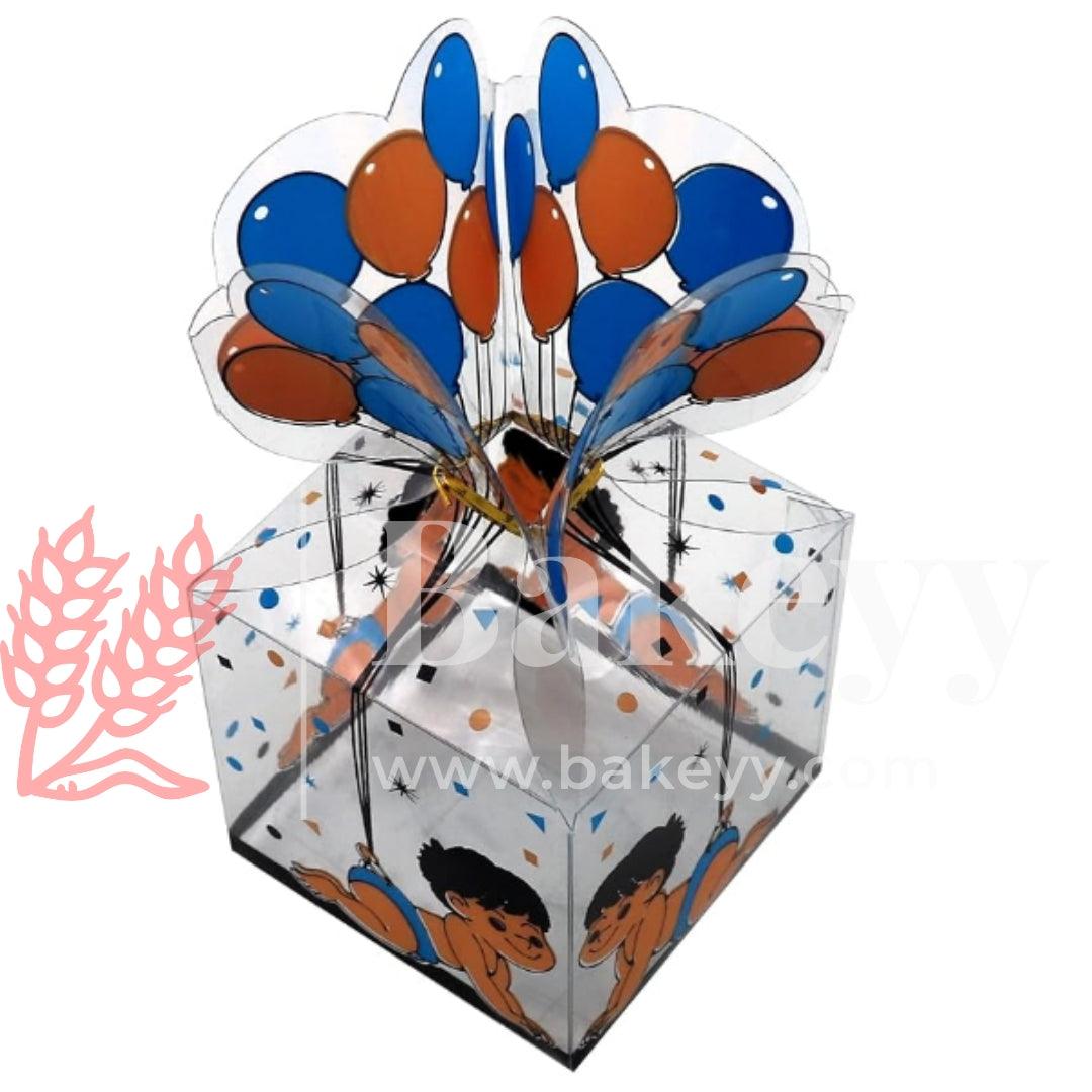 Baby Shower Transparent Gift Boxes with Balloon Design | PVC Chocolate Box | Gift Box | Goodie Box | Mita O190B01 | Pack of 10 - Bakeyy.com - India - Baby Shower Transparent Gift Boxes with Balloon Design | PVC Chocolate Box | Gift Box | Goodie Box | Mita O190B01 | Pack of 10 - Default Title