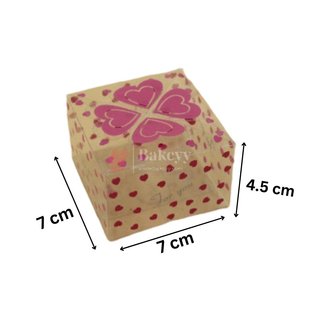 Heart Bloom Romance Gift Boxes | PVC Chocolate Box | Gift Box | Goodie Box | Kareena F - 224 | Pack of 10 - Bakeyy.com - India - Heart Bloom Romance Gift Boxes | PVC Chocolate Box | Gift Box | Goodie Box | Kareena F - 224 | Pack of 10 - Default Title