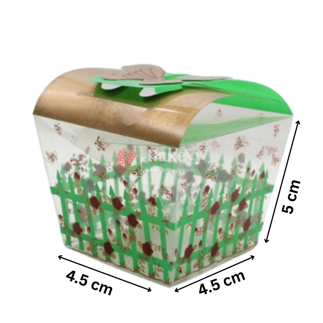 Garden-Themed Gift Boxes with Butterfly Closure | PVC Chocolate Box | Gift Box | Goodie Box | Mita-150A01 | Small | Pack of 10 - Bakeyy.com - India - Garden-Themed Gift Boxes with Butterfly Closure | PVC Chocolate Box | Gift Box | Goodie Box | Mita-150A01 | Small | Pack of 10 - Default Title