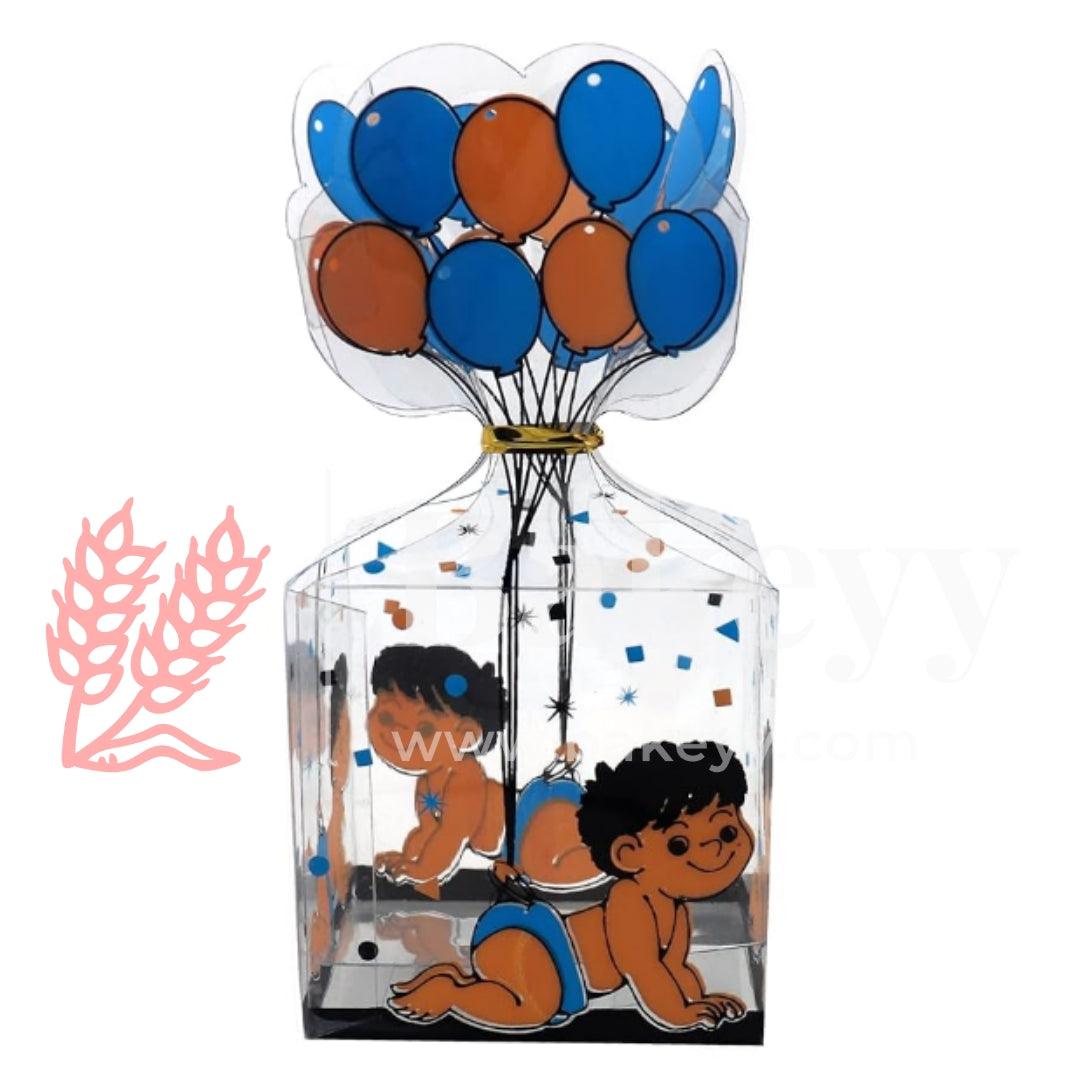 Baby Shower Transparent Gift Boxes with Balloon Design | PVC Chocolate Box | Gift Box | Goodie Box | Mita O190B01 | Pack of 10 - Bakeyy.com - India - Baby Shower Transparent Gift Boxes with Balloon Design | PVC Chocolate Box | Gift Box | Goodie Box | Mita O190B01 | Pack of 10 - Default Title