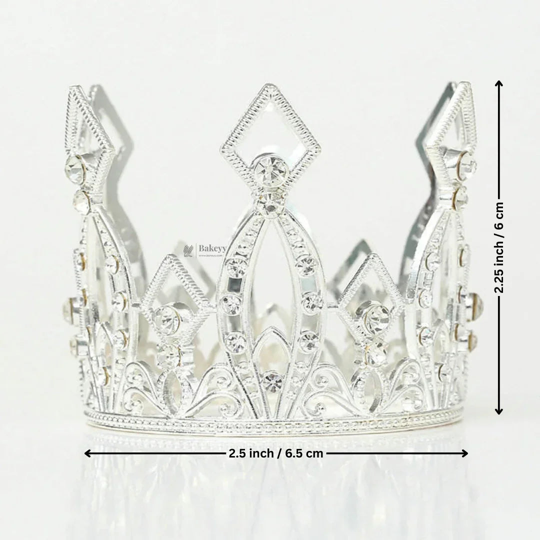 Luxury Plastic Crown Topper | Premium Cake Decoration | 1 Piece - Bakeyy.com - India - Luxury Plastic Crown Topper | Premium Cake Decoration | 1 Piece - Design 4 70.00