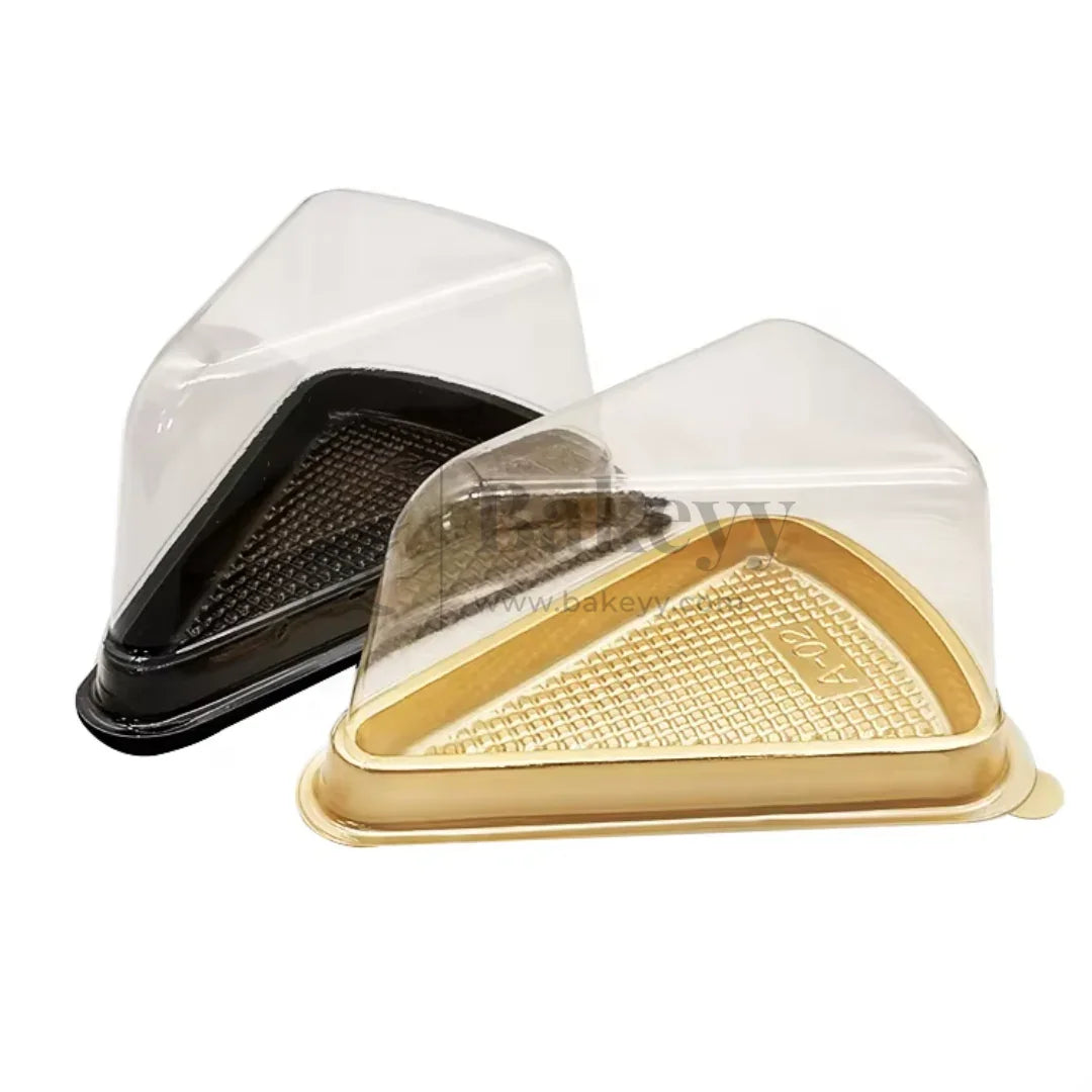 Triangle Pastry Boxes with Clear Dome Lid | Pack of 50