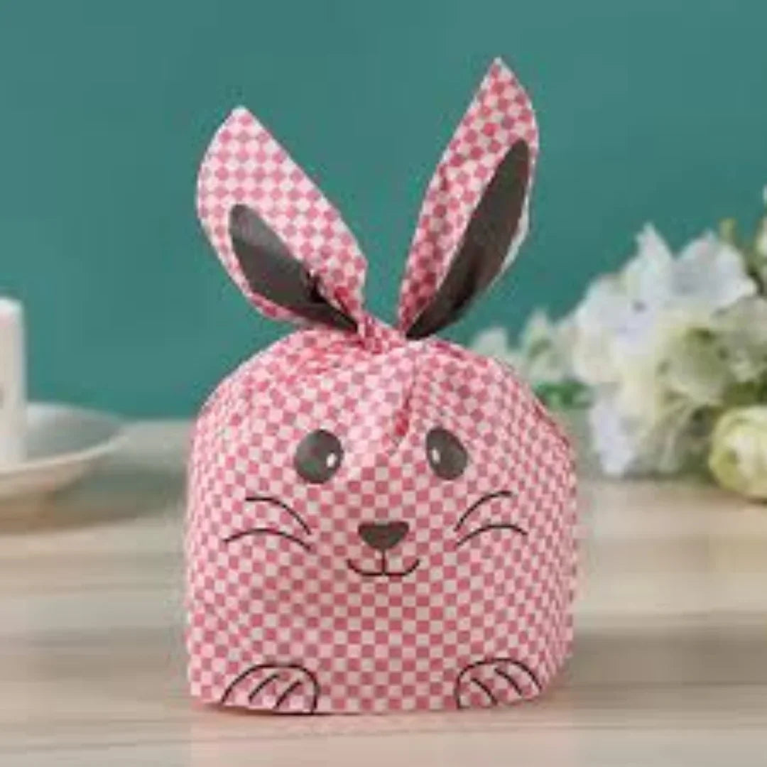 Rabbit Ear Candy Gift Bags | Cute Plastic Bags | Bunny Party Favors | Pack of 50 - Bakeyy.com - India - Rabbit Ear Candy Gift Bags | Cute Plastic Bags | Bunny Party Favors | Pack of 50 - Large / Design 5 449.00