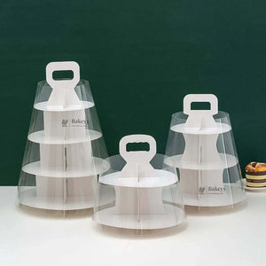 Cupcake_Stand_With_Transparent_Dome_Cover - Bakeyy.com