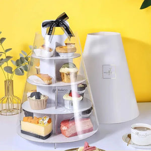 Cupcake_Stand_With_Transparent_Dome_Cover4 - Bakeyy.com