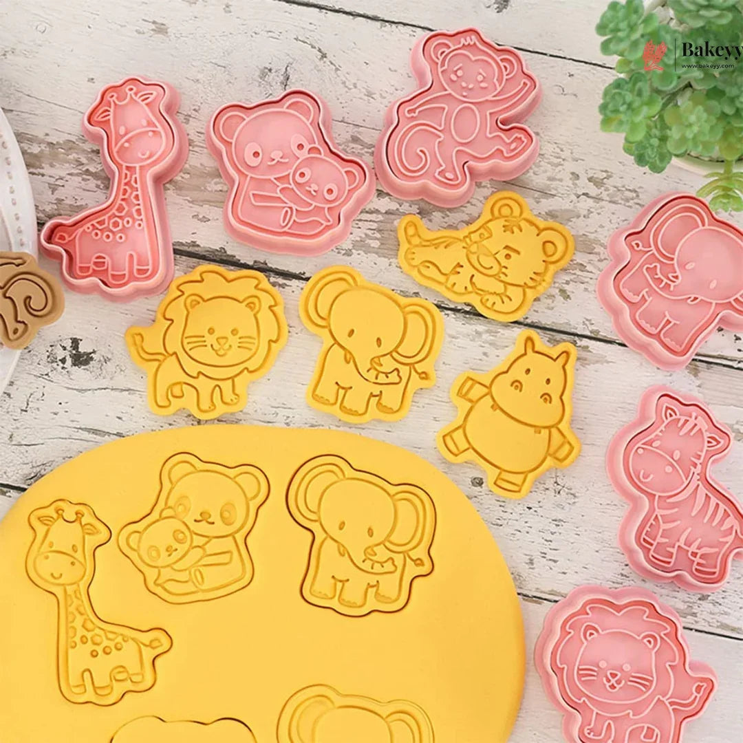 CuteJungleAnimalThemeCookieCutter_EmbosserSet_3 - Bakeyy.com