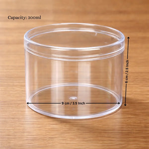 D70_300ml_D63_400ml_Acrylic_Transparent_Round_Food_Container_with_Lid_5 - Bakeyy.com