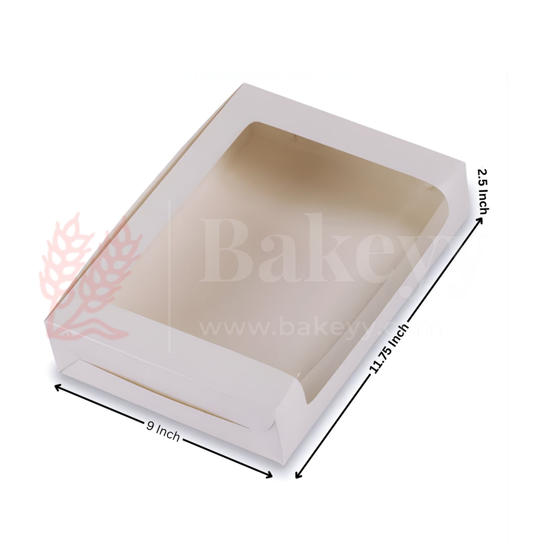 Kraft & White Brownie Box | Cookie Packaging Box- Pack of 10