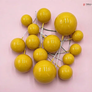 Decorative Faux Balls Cake Topper | Cake Decor | Craft & Décor Fillers | Mixed Sizes | 20 Faux ball Per Pack | Pack of 1