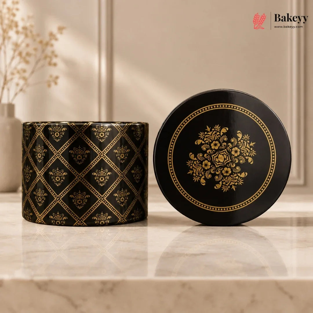 Decorative_Tin_Jar_with_Lid_for_Dry_Fruits_Cookies_Gift_Packing_3_Size_Options_23 - Bakeyy.com IN