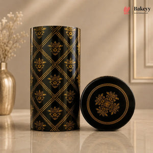 Decorative_Tin_Jar_with_Lid_for_Dry_Fruits_Cookies_Gift_Packing_3_Size_Options_25 - Bakeyy.com IN