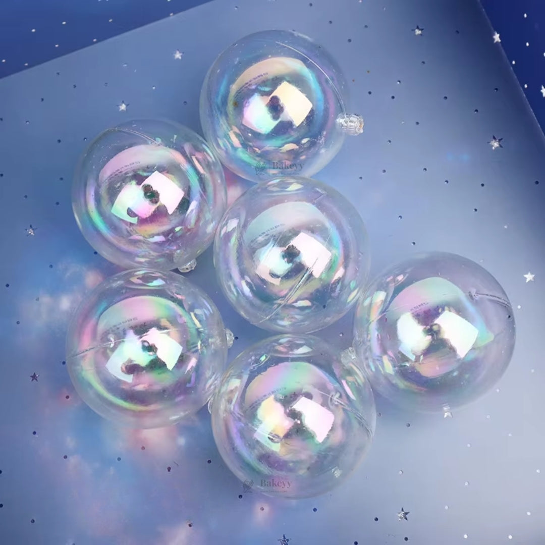 Decorative Transparent Faux Balls for Cake & Party Styling | Cake Décor | Pack of 12