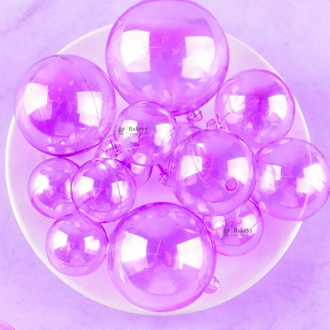 Decorative Transparent Faux Balls for Cake & Party Styling | Cake Décor | Pack of 12