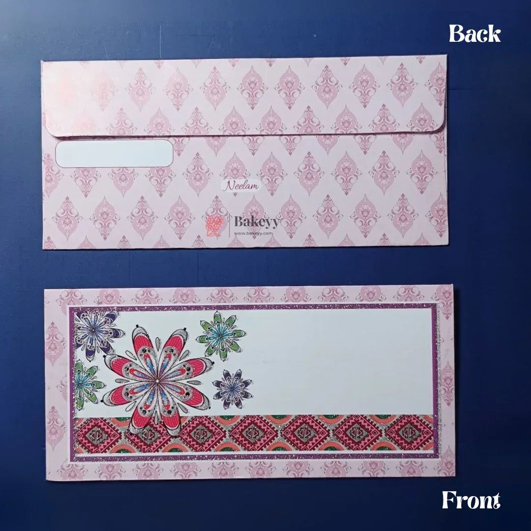 Designer Money Envelope Shagun Cover for Wedding and Festive Gifting | Pack of 10