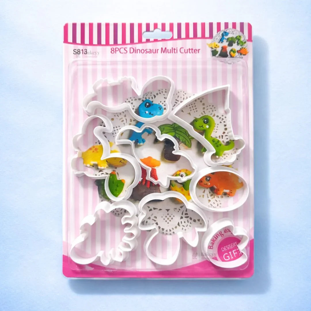 Dinosaur Multi Cutter Set | 8 Piece | Pack of 1