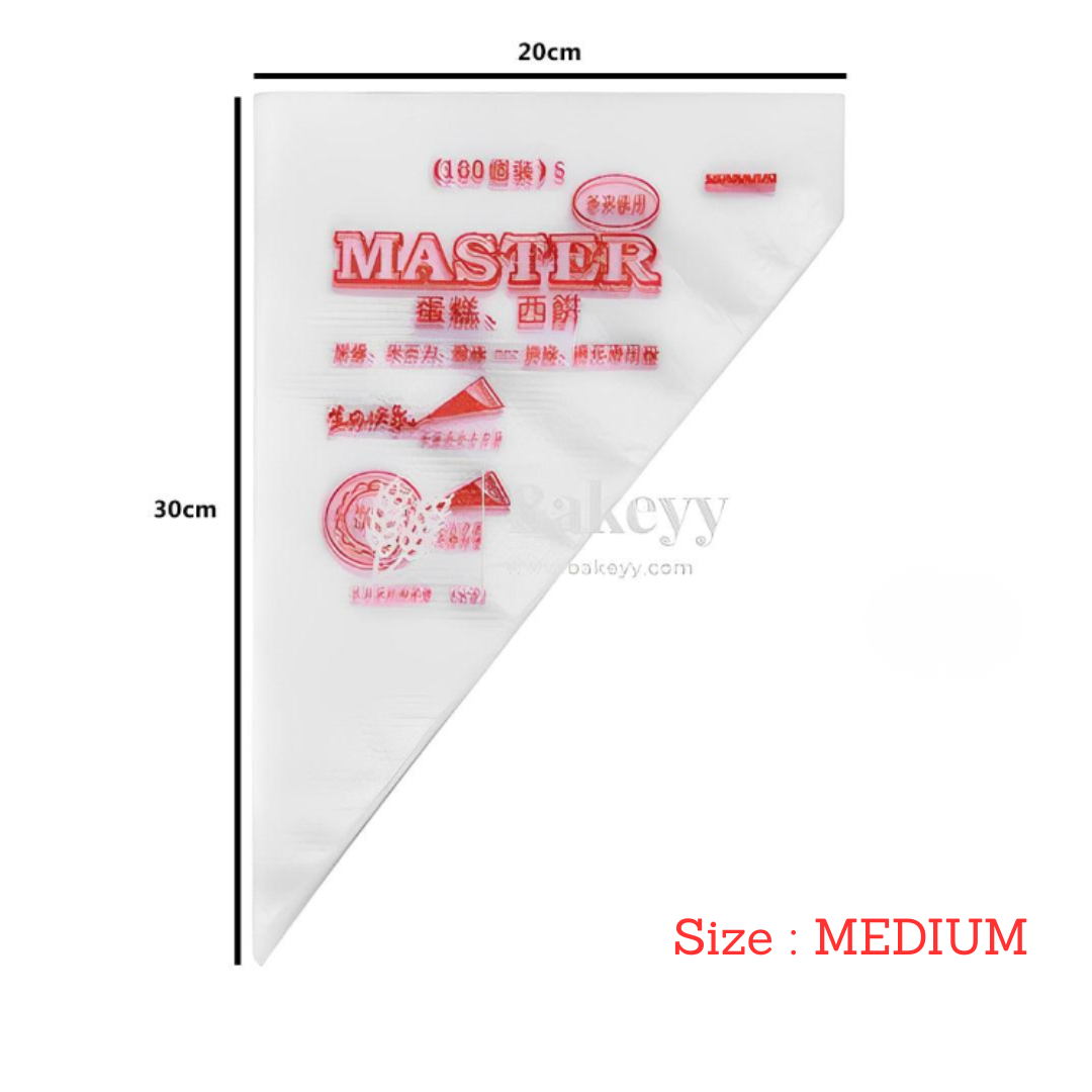 Disposable Piping Bag | Icing Bag - Pack of 100