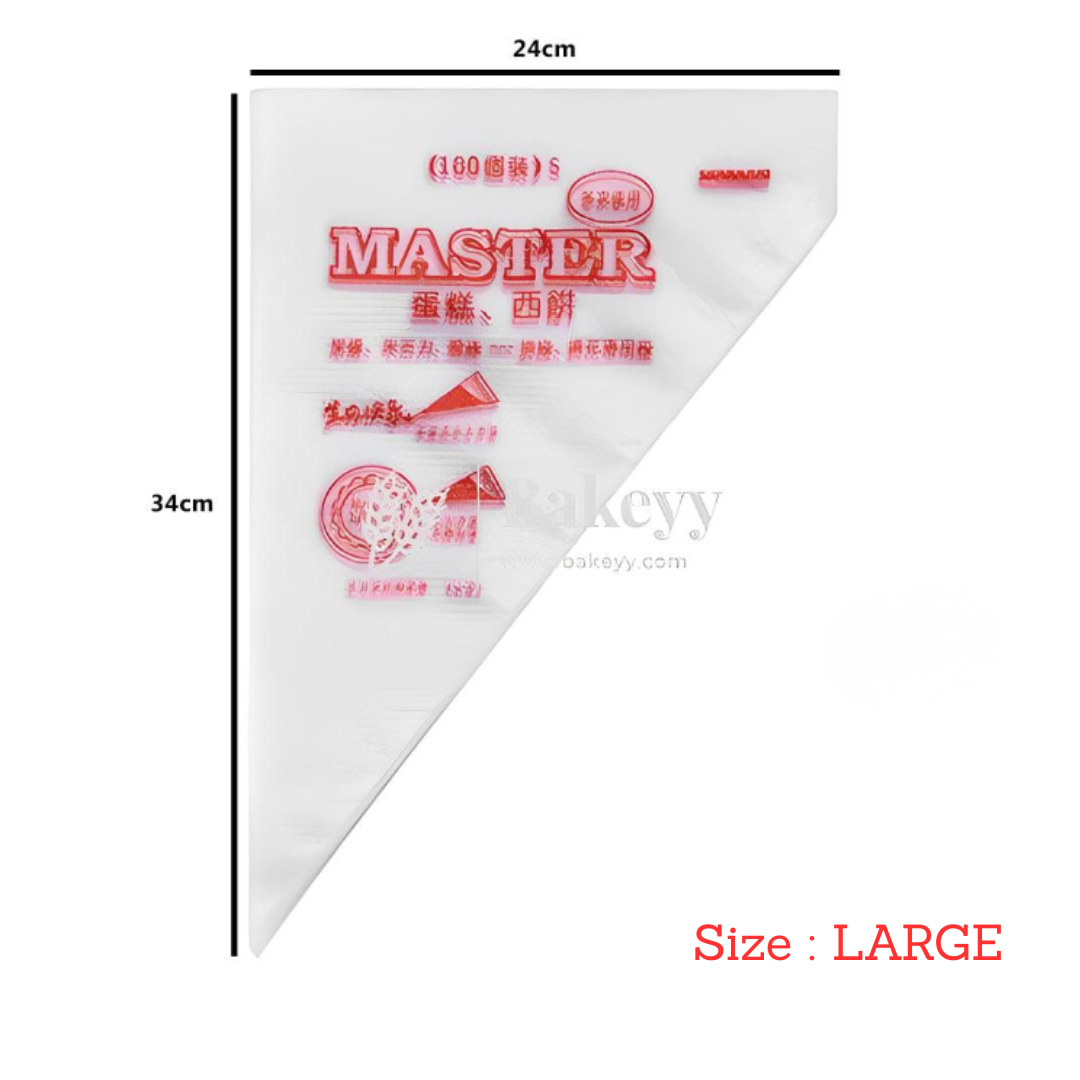 Disposable Piping Bag | Icing Bag - Pack of 100