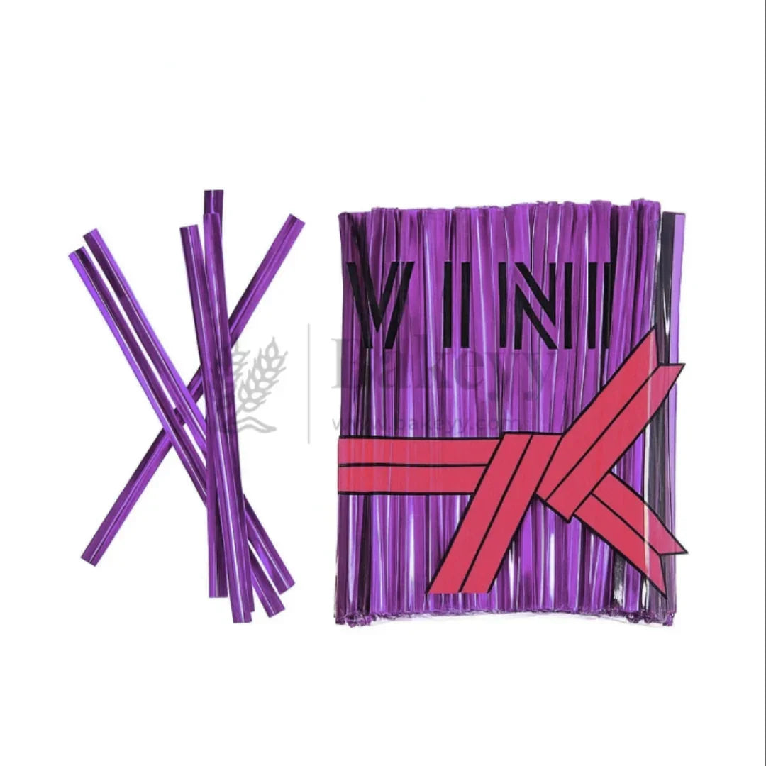 Metallic Ribbon Twist Ties | Shiny Ribbon Twisters for Sweets & Hampers | Pack of 350