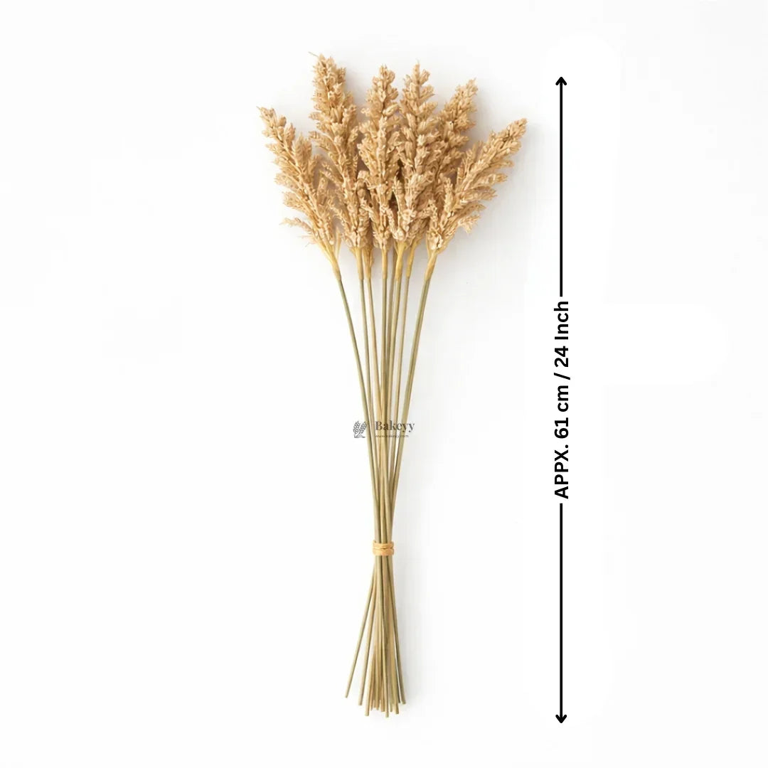 Dried Wheat Stems for Décor | Long Stem Natural Floral Accent | Decorative Bunch | Multiple Color Options | 45 - 55 Stems | 1 Bunch - Bakeyy.com - India - Dried Wheat Stems for Décor | Long Stem Natural Floral Accent | Decorative Bunch | Multiple Color Options | 45 - 55 Stems | 1 Bunch - Yellow 150.00