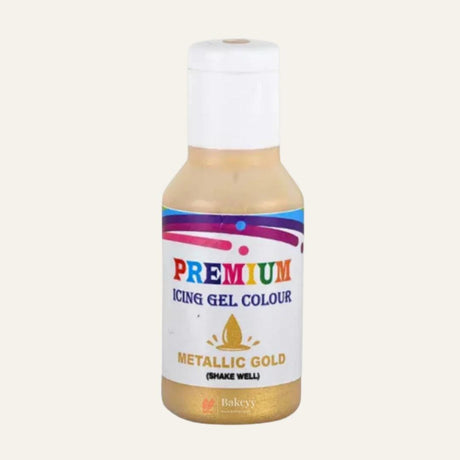 Bake Haven Food Gel Colour | Metallic Gold | 20g - Bakeyy.com - India - Bake Haven Food Gel Colour | Metallic Gold | 20g - Default Title