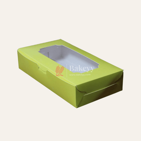 2 Brownie Box | Yellow Color | With Window - Bakeyy.com - India - 2 Brownie Box | Yellow Color | With Window - Pack Of 10