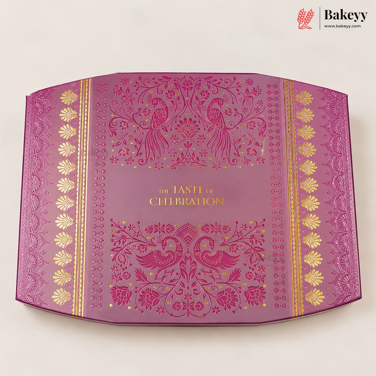 Oval Sweet & Dry Fruit Gift Box with Golden Cavity | 4 Designs | Pack of 1