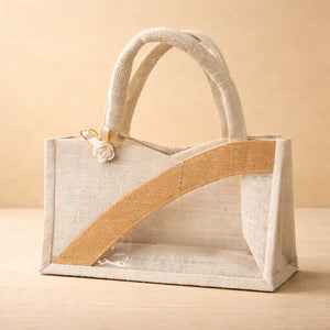 FancyJuteBagWithHandle - Bakeyy.com