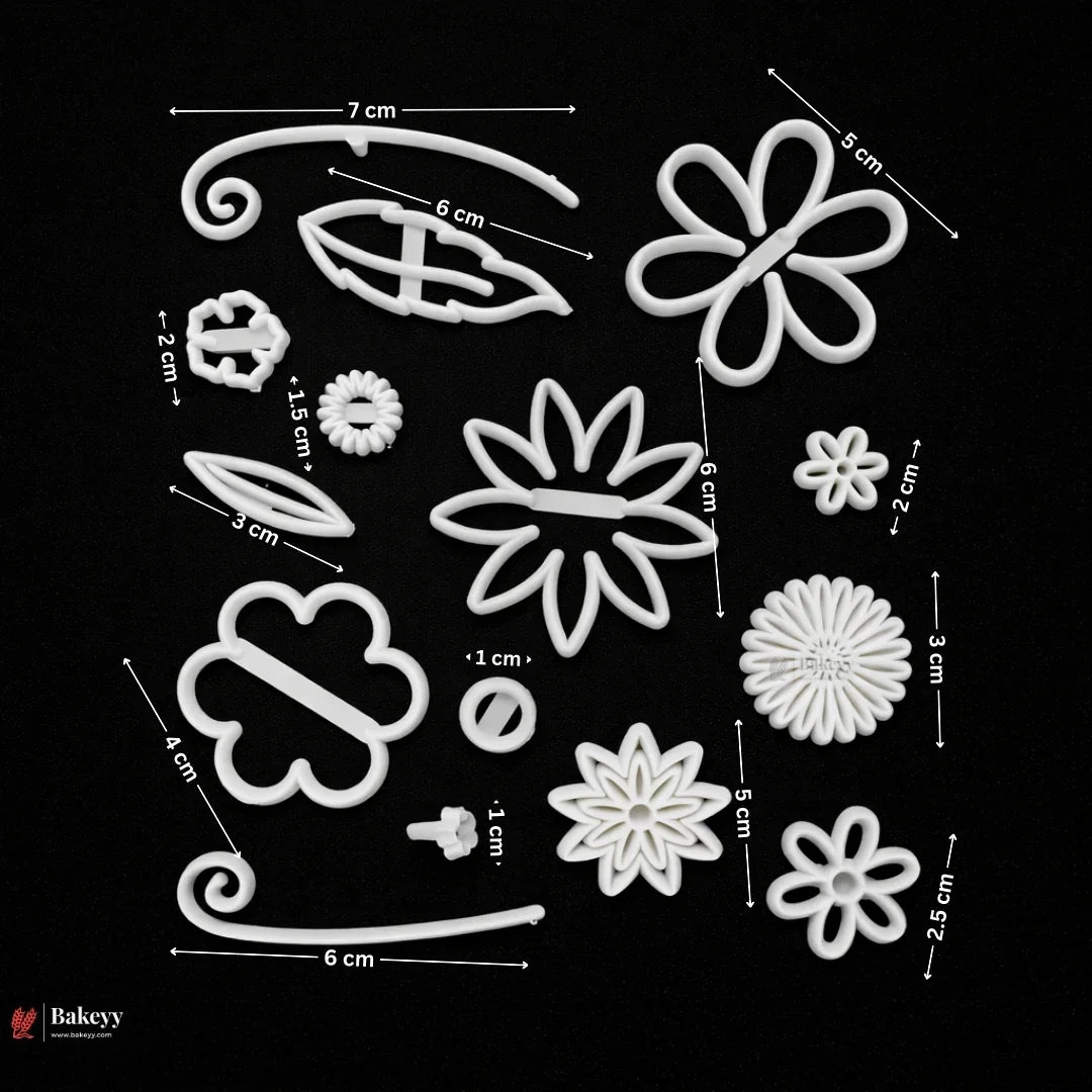 FantasyFlowerThemeCookieCutterSet - Bakeyy.com