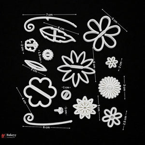 FantasyFlowerThemeCookieCutterSet - Bakeyy.com