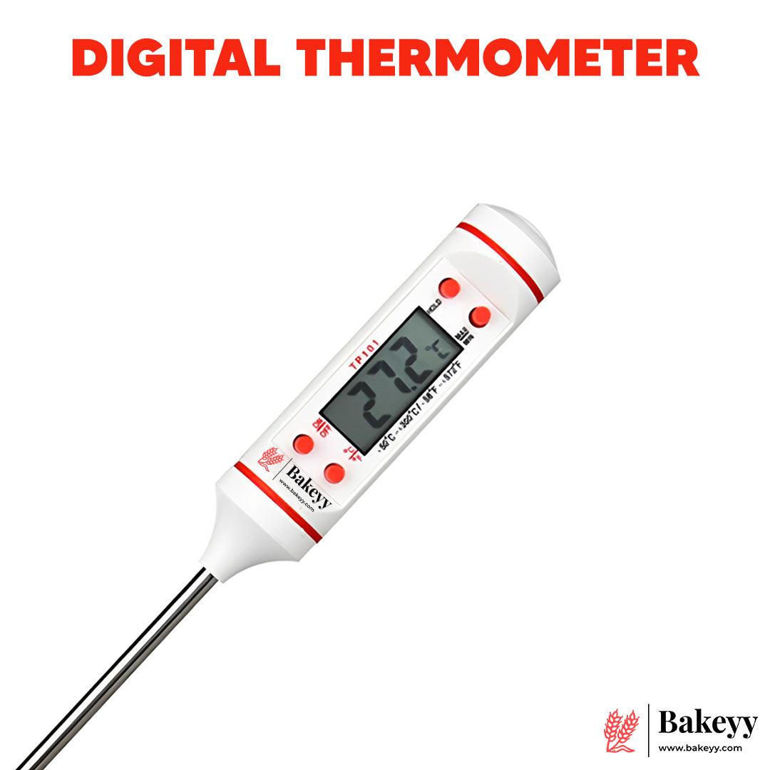Food Thermometer, Digital Cooking Round Instant Read Meat Kitchen Thermometer | JR-1 | 1 Piece - Bakeyy.com - India - Food Thermometer, Digital Cooking Round Instant Read Meat Kitchen Thermometer | JR-1 | 1 Piece - Default Title