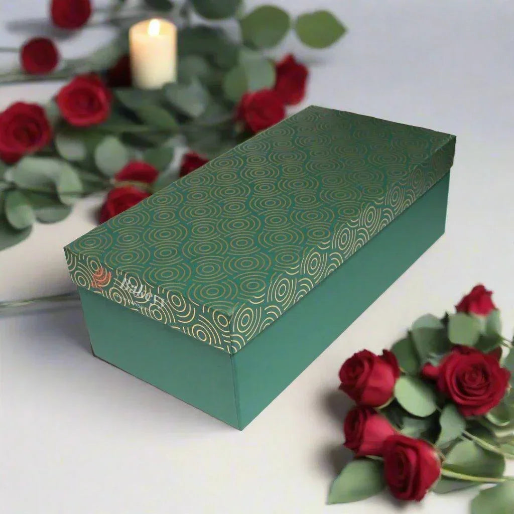 Four Transparent Jar Rigid Hamper Box - Bakeyy.com - India - Four Transparent Jar Rigid Hamper Box - Blue / Pack Of 1