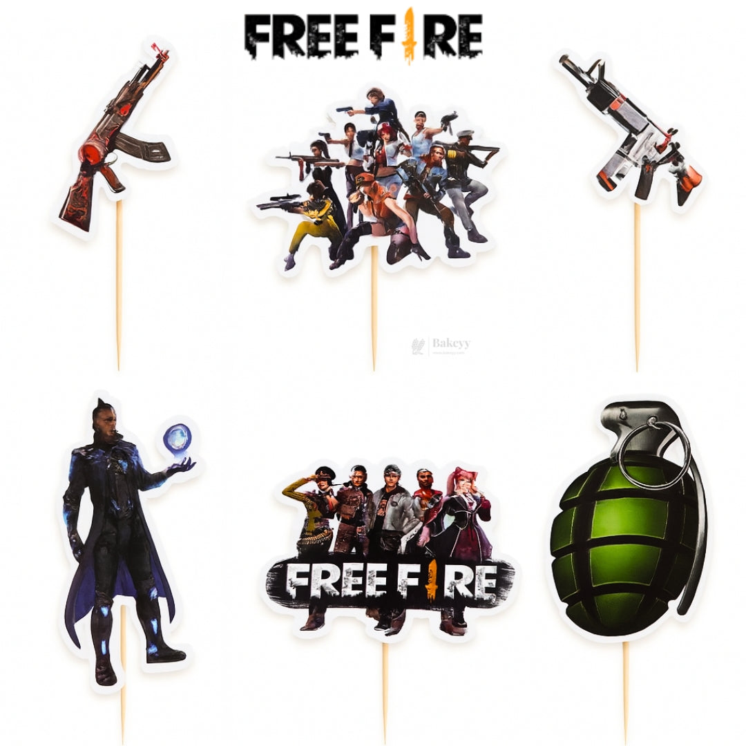 Games Theme Paper Cake Toppers | Gamer Decorations | Video Game Inspired Cake Toppers | Pack of 6