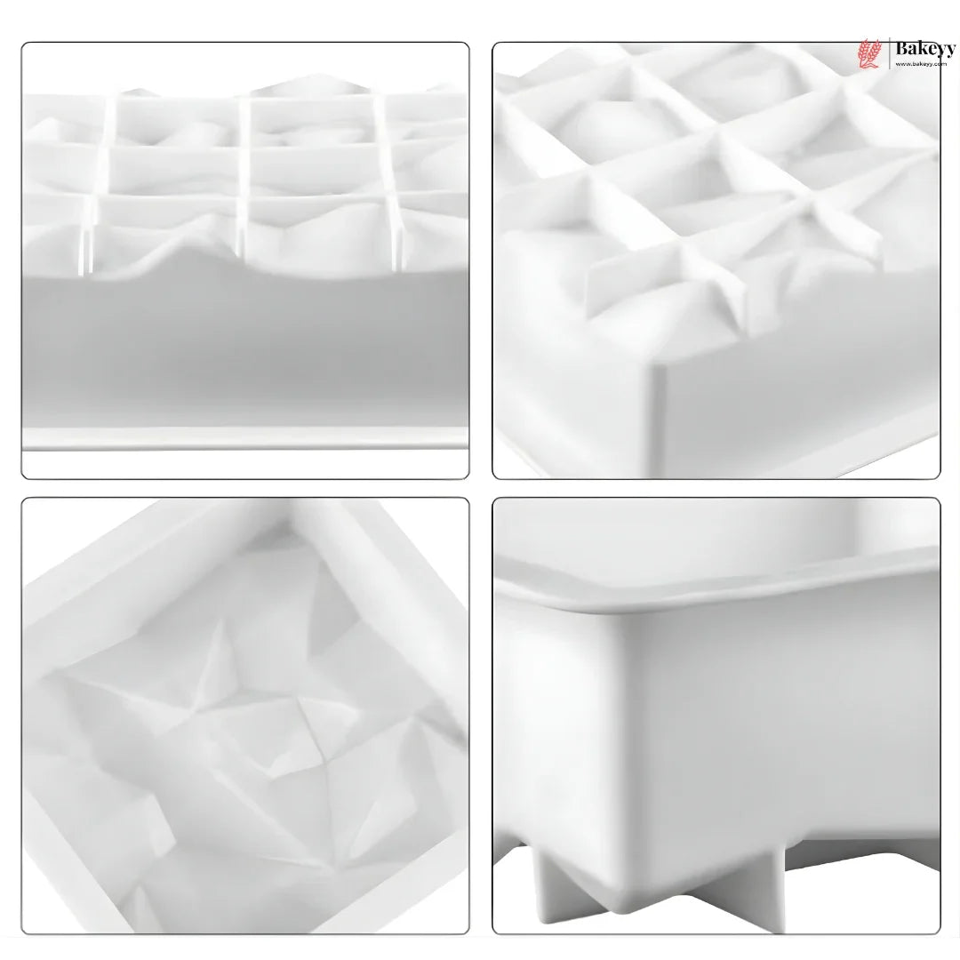 Geometric_Square_Dessert_Mould_3 - Bakeyy.com