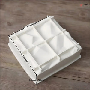 Geometric_Square_Dessert_Mould_4 - Bakeyy.com