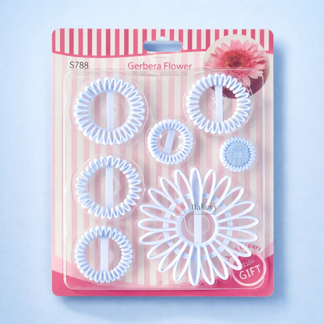 Gerbera_Flower_Fondant_Cookie_Cutter_Set_1 - Bakeyy.com