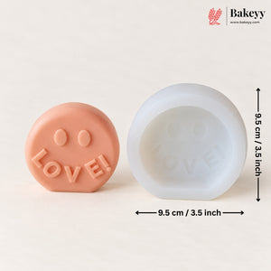 Love Round Shape Silicon Candle Moulds