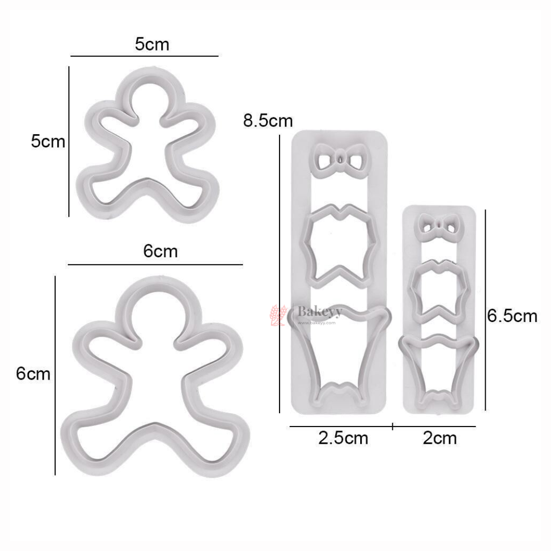 Gingerbread Man Cookie & Fondant Cutter Set