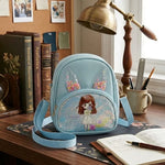 Girls Mini Backpack Crossbody Bag with Glitter Window & Bunny Ear Design | Pack of 1