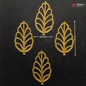 Gold Metallic Cake Topper Cutouts Set | Assorted Designs for Cake Decoration | Pack of 1
